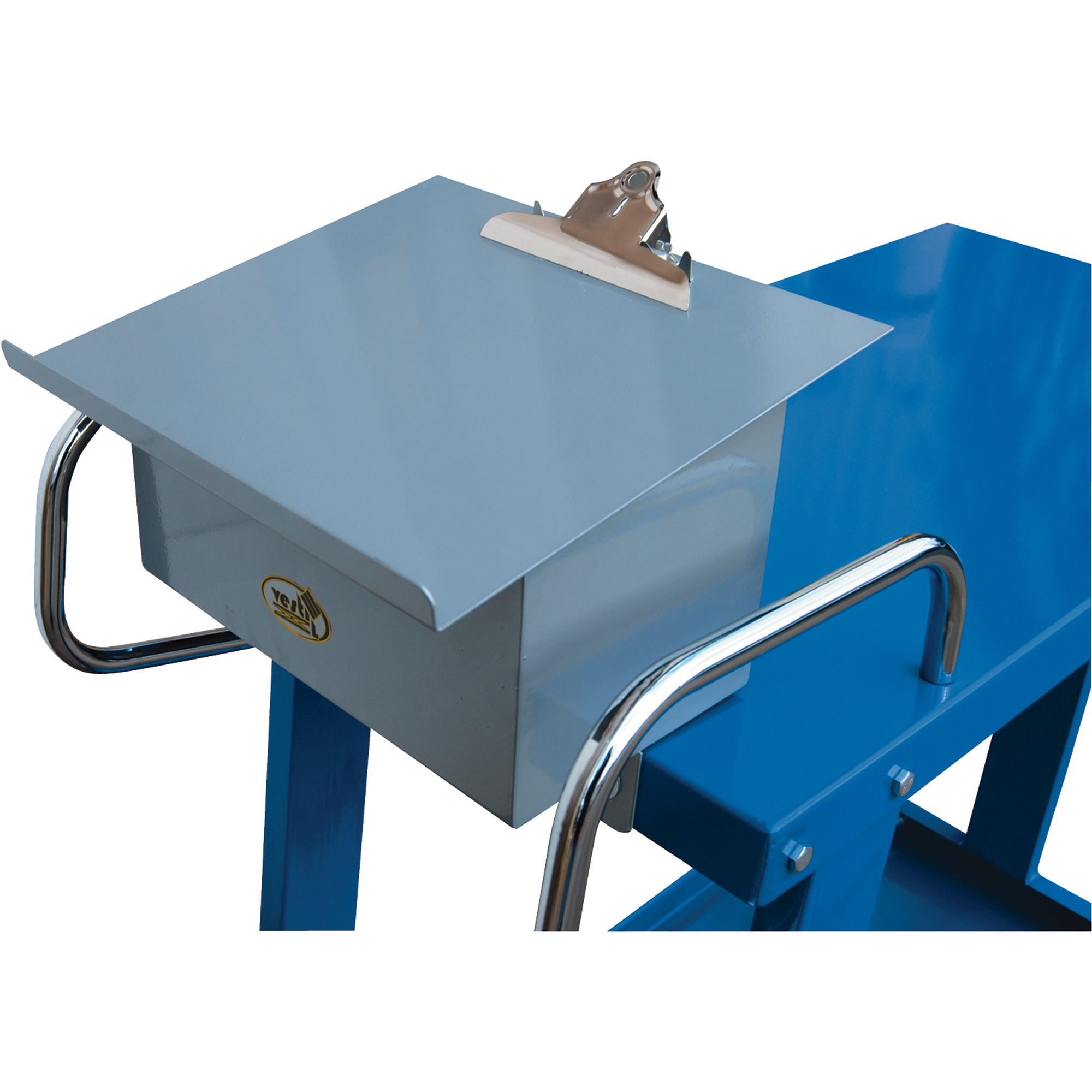 Vestil Easy-Access Steel Stock Truck Writing Table/Storage Box - Lockable, Model# EASY-A-WT